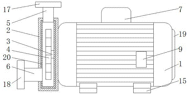 水泵電機(jī)結(jié)構(gòu)示意圖